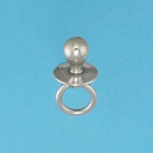 Sterling Silver Baby Pacifier Charm Mom