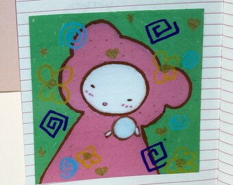 Little One with Their Pearl Vinyl Art Sticker