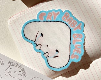 Cry Baby Blues Vinyl Art Sticker
