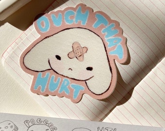 Ouch That Hurt Vinyl Art Sticker