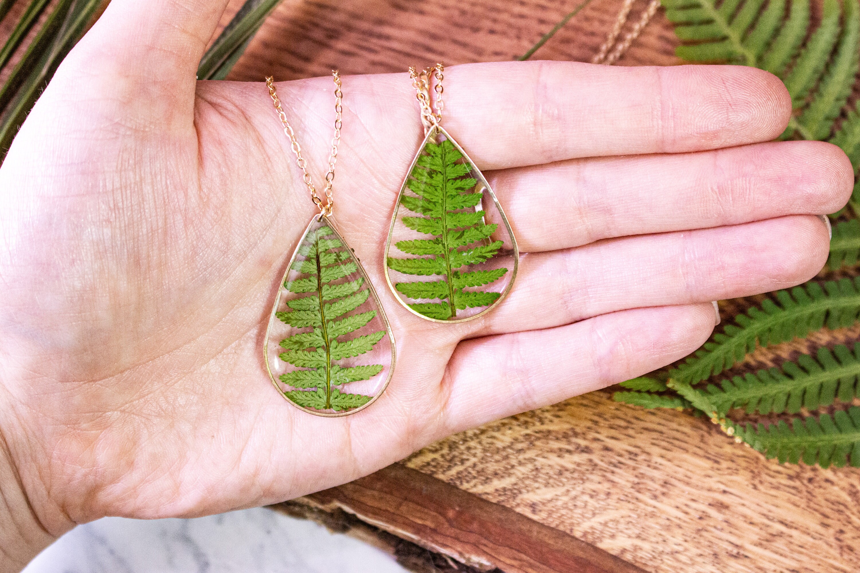 Fern necklace real fern necklace pressed fern necklace Etsy