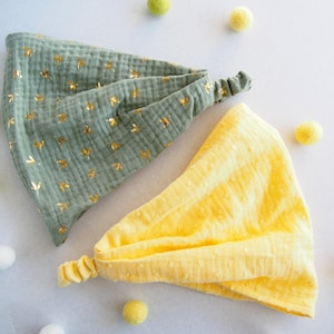 Set van 2 meisjeshoofddoeken voor de zomer. Hoofddoek voor peuters. Strandhoed voor kinderen. Verkoelende haarwikkel. Haartulband. Chemo-hoofddeksels.