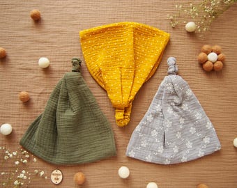 3er Set Mädchen Kopftücher für den Sommer. Kopftuch für Kleinkinder. Kinder Strand Hut. Musselin Chemo Kopfschmuck. Taufe Kopfbedeckung. Haar-Accessoire.