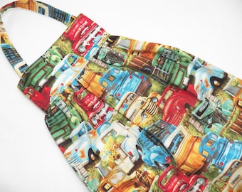 Vintage Old Pickup Trucks Fabric Bag Dispenser/Holder OR Kitchen Organizer for Recycling Grocery Store Bags, Plastic Shopping Bag Holder
