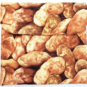 Potatoes Reusable Microwave Baking Potato Bag, Sweet Potato Cooking Pouch, Quilted Microwave Envelope, Potato Zapper, Machine Wash/Dry