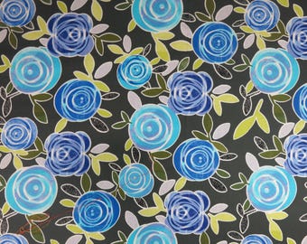 Modern Floral Cotton Fabric, LULU Windham Fabrics, Baby Quilting