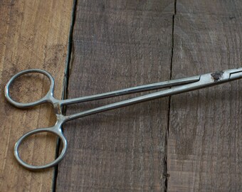 10" Curved Soviet Surgical Forceps Clamps Ussr Locking Stainless Steel Pliers
