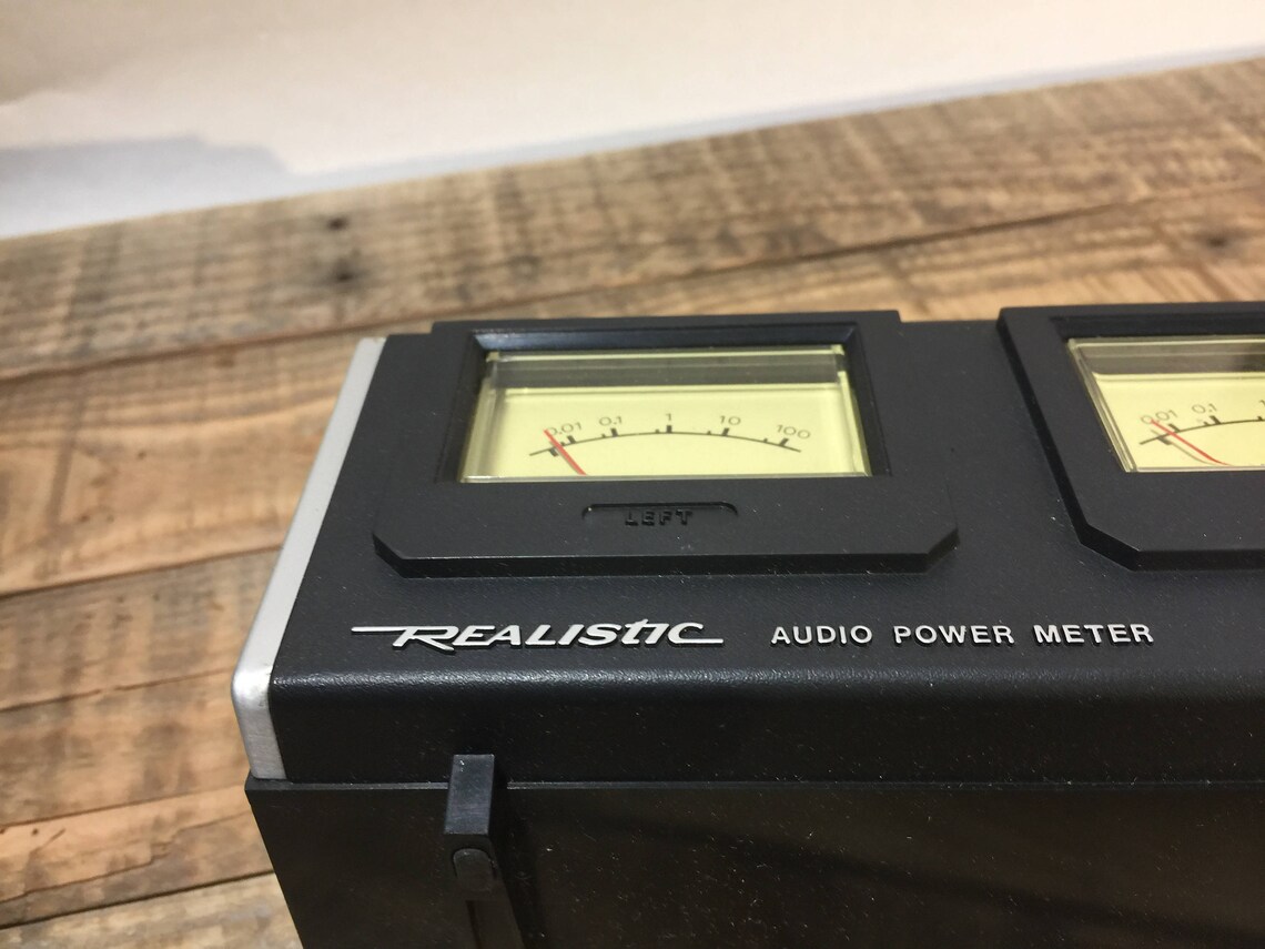 Realistic APM100 Analog Audio Power Meter Watts With User Etsy