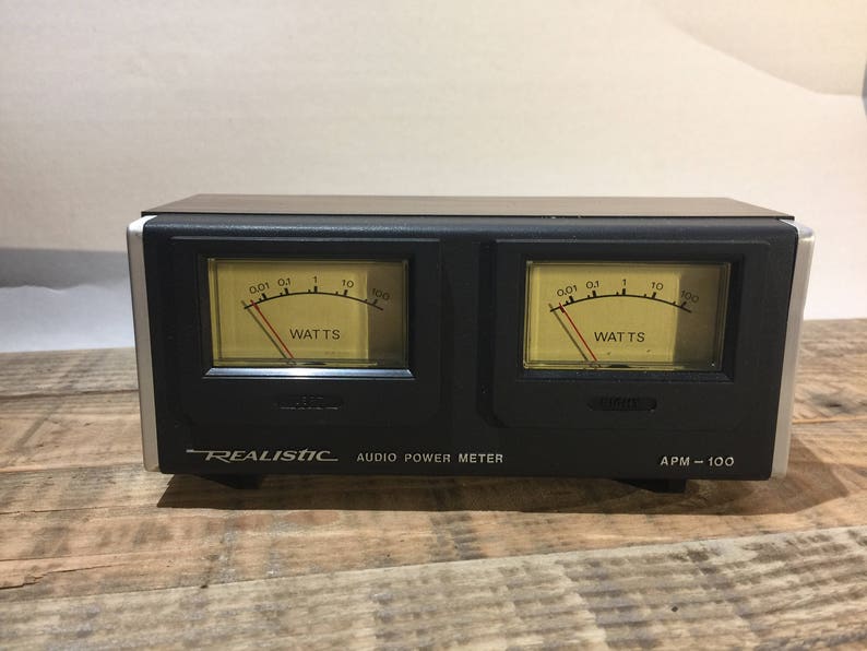 Realistic APM-100 Analog Audio Power Meter Watts With User | Etsy