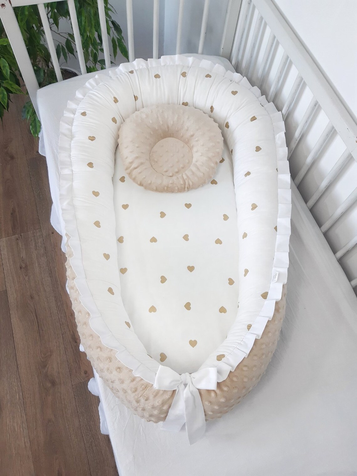 Baby Nest Bed Soft cocoon Babynest with pillow Doublesided Etsy