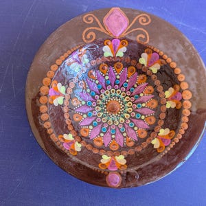 Small Off-Center Bowl Mandala Design