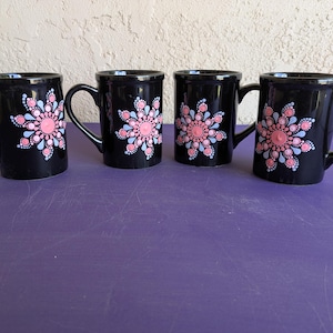 16 oz Hand Painted Mandala Mug