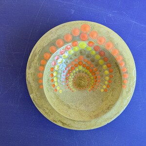 Small Off-Center Bowl Mandala Design
