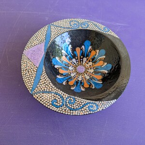 Small Off-Center Bowl Mandala Design