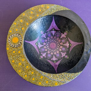 Large Off-Center Bowl Mandala Design