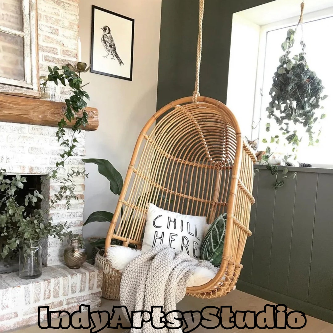 Rattan Chair Rattan Chair Rattan Swing Chairs Garden Etsy