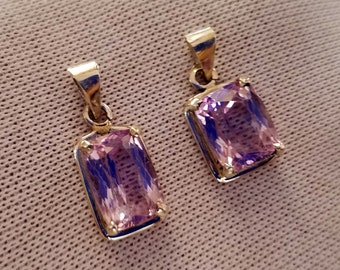 Natural Pink Kunzite Locket Sterling With Silver 46 Carats