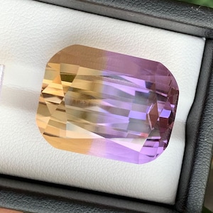 Precision Cushion Cut Natural Ametrine loose Gemstone from Bolivia, 50.45 Carats