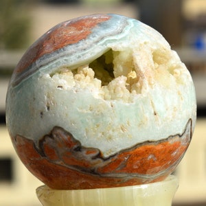 151 Grammes Belles Cartes Naturelles Sphère de Calcite ~ 48 MM