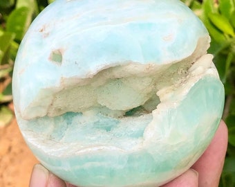 349 Grams Beautiful Natural Caribbean Calcite Sphere ~ 66MM