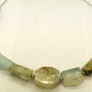 22.8 Grams Beautiful Aquamarine Drilled Beads Strand