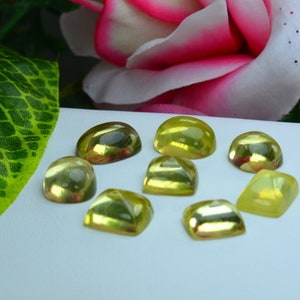 74 Carats Yellow Citrine Cabochons