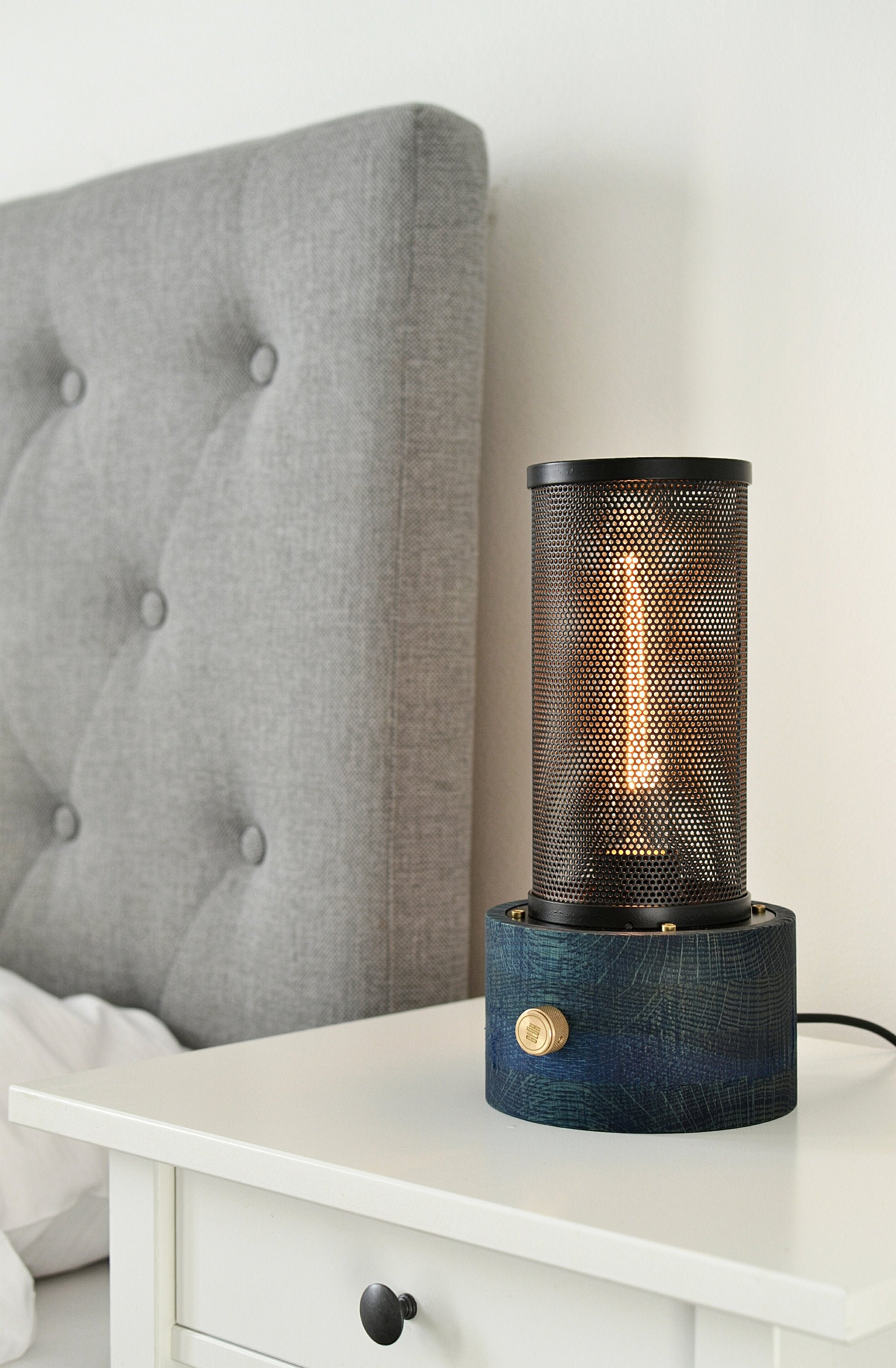 Stilvolle Holzlampe-Schlafzimmer luxuriöse Beleuchtung-Messing | Etsy