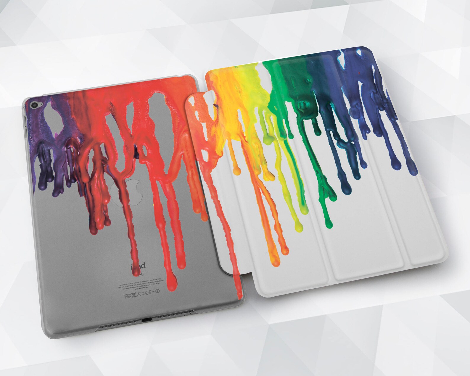 Paint iPad case Art Rainbow iPad 9.7 6th gen 2018 Girl Men Etsy
