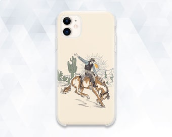 Western iPhone case Retro cowboy iPhone 15 iPhone 14 Trendy iPhone 13 Pro 12 Galaxy s23 Pixel 8 Yee haw design for men Horse Nature cover