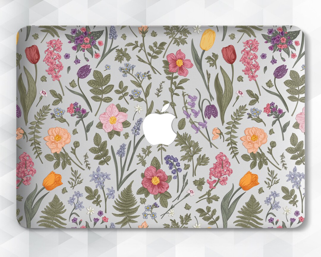 Flowers MacBook Case Floral Clear MacBook Pro 13 16 Air 13 2020 12 Inch ...
