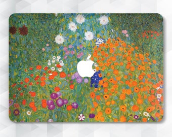 Flowers MacBook case Vintage Floral MacBook Pro 13 16 15 Air 13 2020 12 inch Green Nature Art Plants Painting Klimt Garden Wildflower cover