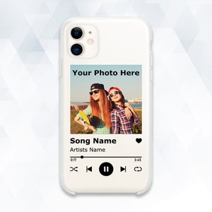 Music iPhone case Custom Unique iPhone 13 12 11 XR case Trendy Galaxy s22 Pixel 6 Personalized Artist Song Name Photo Aesthetic cover Gift