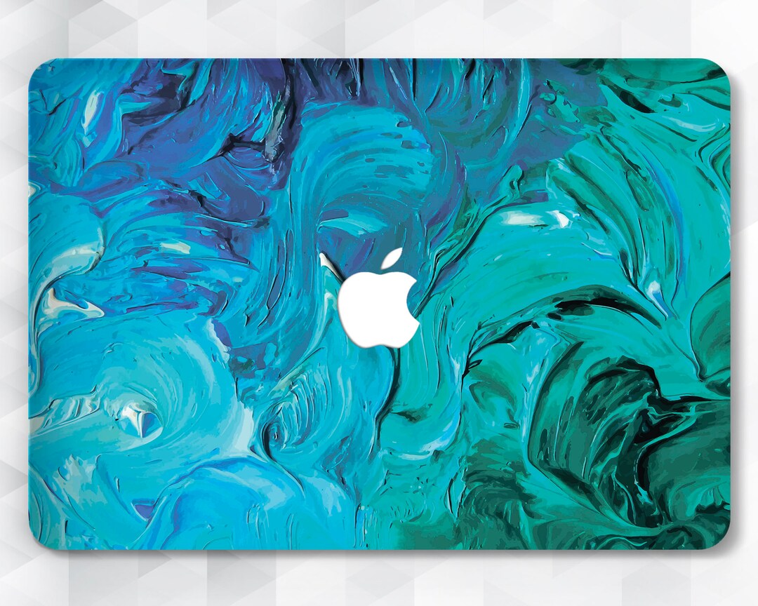 Paint MacBook Case Art Blue MacBook Pro 13 Inch 2018 Air 13 Pro 15 Oil