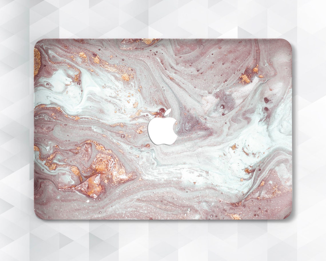Marble Macbook Case Rose Gold Macbook Pro 13 Inch 2018 Air 13 Etsy