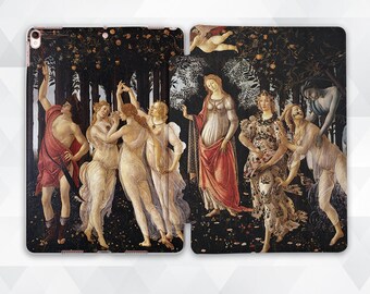 Art iPad case Antique Vintage iPad 9.7 10.2 Girls Women iPad Pro 11 10.5 12.9 Mini 5 Air 3 Aesthetic Italian Painting Renaissance Botticelli