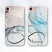 Marble iPhone case Name Personalized iPhone XR Xs 8 7 Girl Men case for Galaxy s9 Pixel 3 Custom Unique Cute Couple Aesthetic Infinity Loop