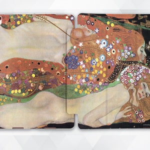 Art iPad case Vintage Girls iPad 9.7 10.2 7th gen Gustav Klimt iPad Pro 11 10.5 12.9 Mini 5 Air 3 Flowers Retro Aesthetic Artist Women cover