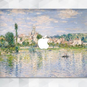 Painting MacBook case Claude Monet MacBook Pro 13 16 15 Air 13 2020 12 inch Vintage Nature Art Retro Blue Green Aesthetic Lake Water cover