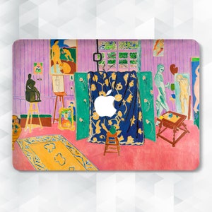 Matisse MacBook case Aesthetic painting MacBook Pro 13 14 inch Air 13 m2 m1 Pro 16 15 12 Vintage art Oil painting Pink lilac trendy cover