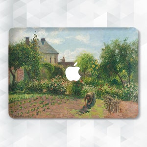 Art MacBook case Aesthetic garden MacBook Pro 13 14 inch Air 13 m2 m1 Air 15 Pro 16 Vintage oil painting Plants Trees Nature Landscape cover