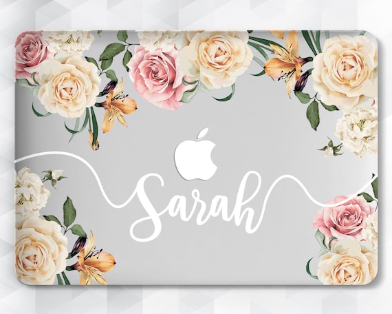 Housse pour MacBook Air 11 pouces - Dessin Fleurs Roses