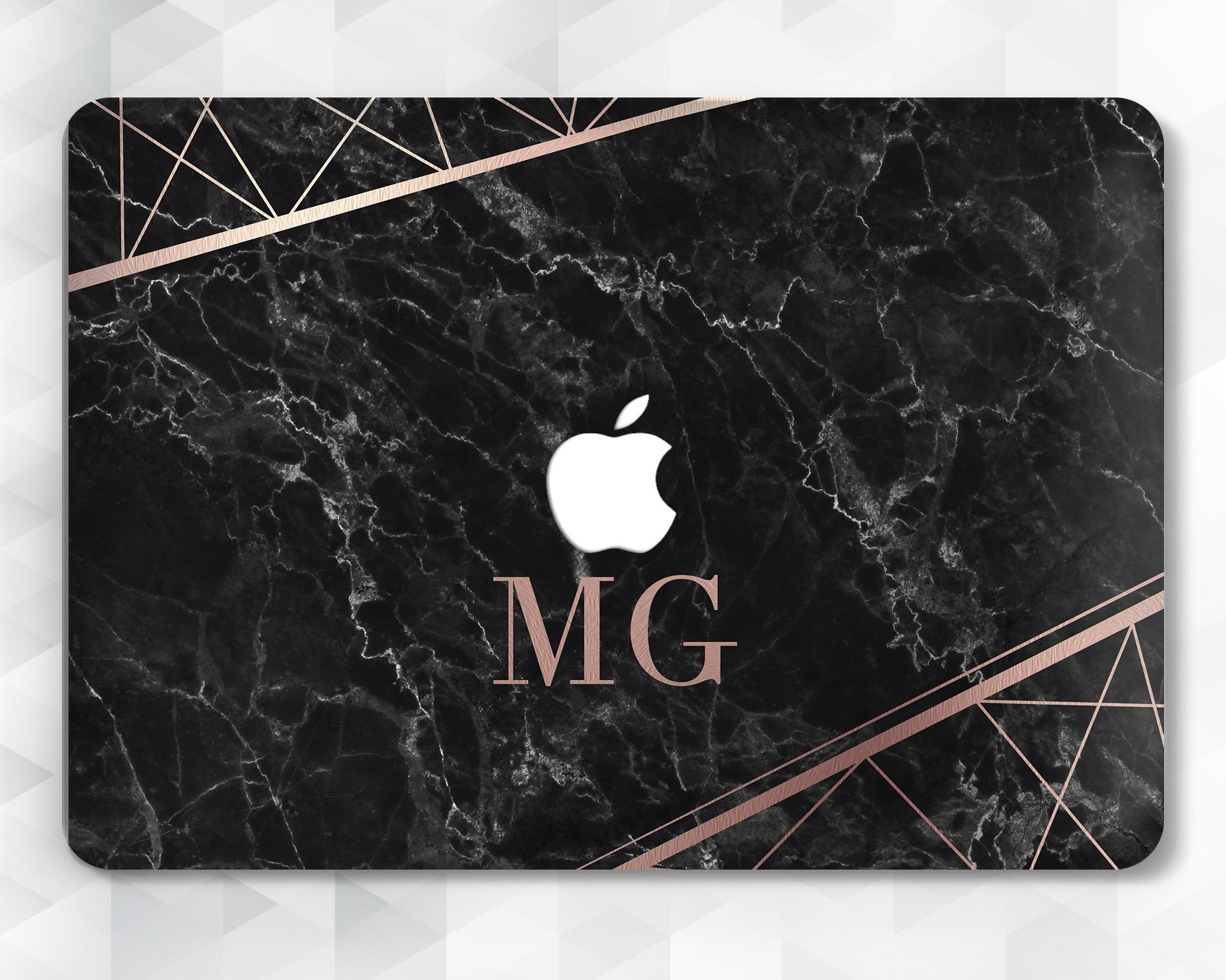 rose gold marble macbook case