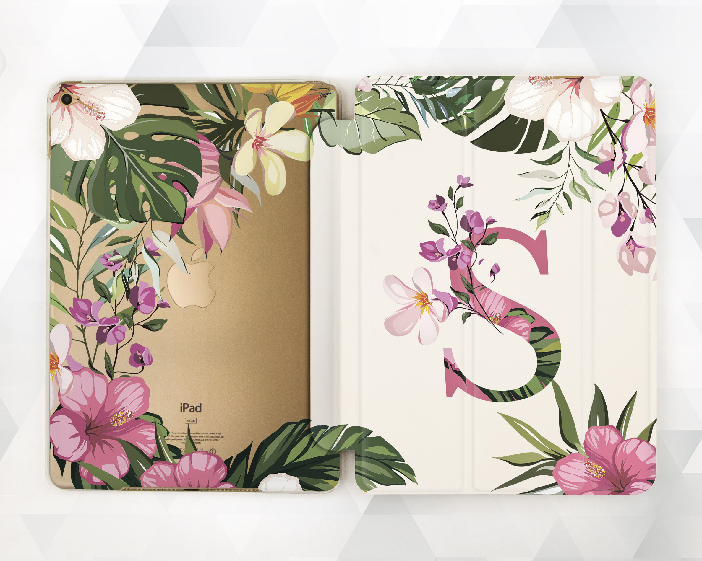 Personalized iPad Case 6th Gen Girl Tropical iPad 9.7 2018 Personalized iPad Case 6th Gen Girl Tropical iPad 9.7 2018
