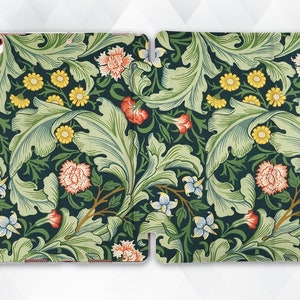 Art iPad case Aesthetic Floral iPad 10th 10.2 9.7 Pro 11 10.5 12.9 Air 5 Mini 6 Vintage Fashion Retro Pattern William Morris Luxury cover