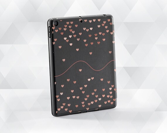 BLACKハートにカッコいい名前が入れられるipadケース BLACKハートにカッコいい名前が入れられるipadケース (iPad