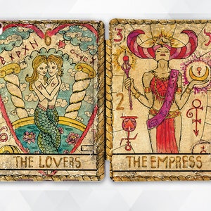 Vintage iPad case Girl Tarot iPad 9.7 10.2 8th gen Retro Art iPad Pro 11 10.5 12.9 inch Mini 5 Air 3 Occult Card Witch Goth Antique cover