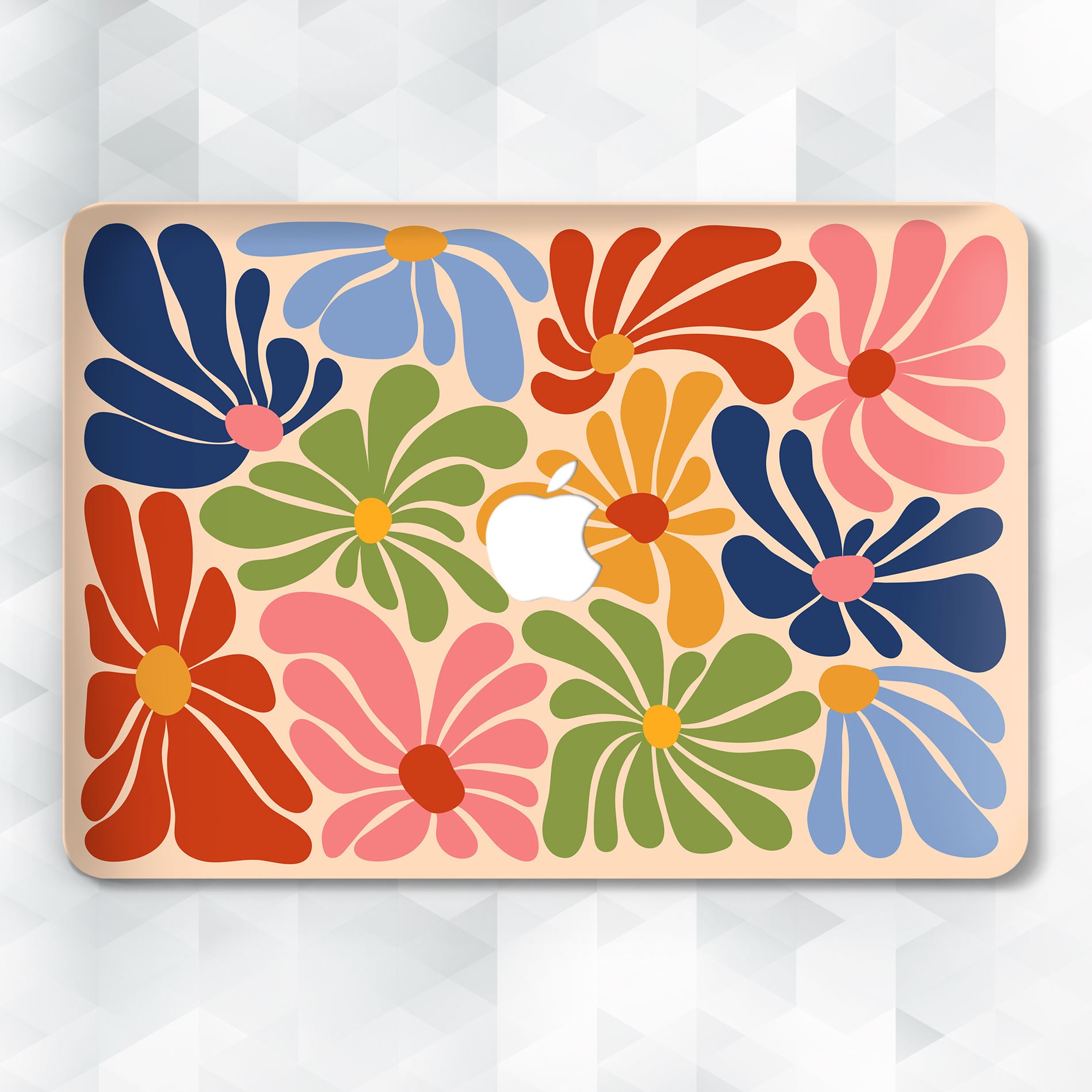 Flowers MacBook Case Cute Colorful MacBook Pro 13 14 Air 13 M2 M1 Air 15 Pro 16 M3 Aesthetic Trendy Flower Art Abstract Floral Preppy Cover Etsy