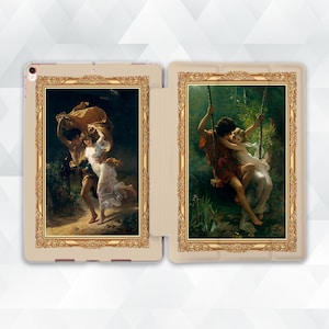 Art iPad case Vintage paintings iPad Air 5 iPad 10th Pro 12.9 11 10.2 10.9 Mini 6 Aesthetic love Luxury Beautiful forest Nature Artsy case