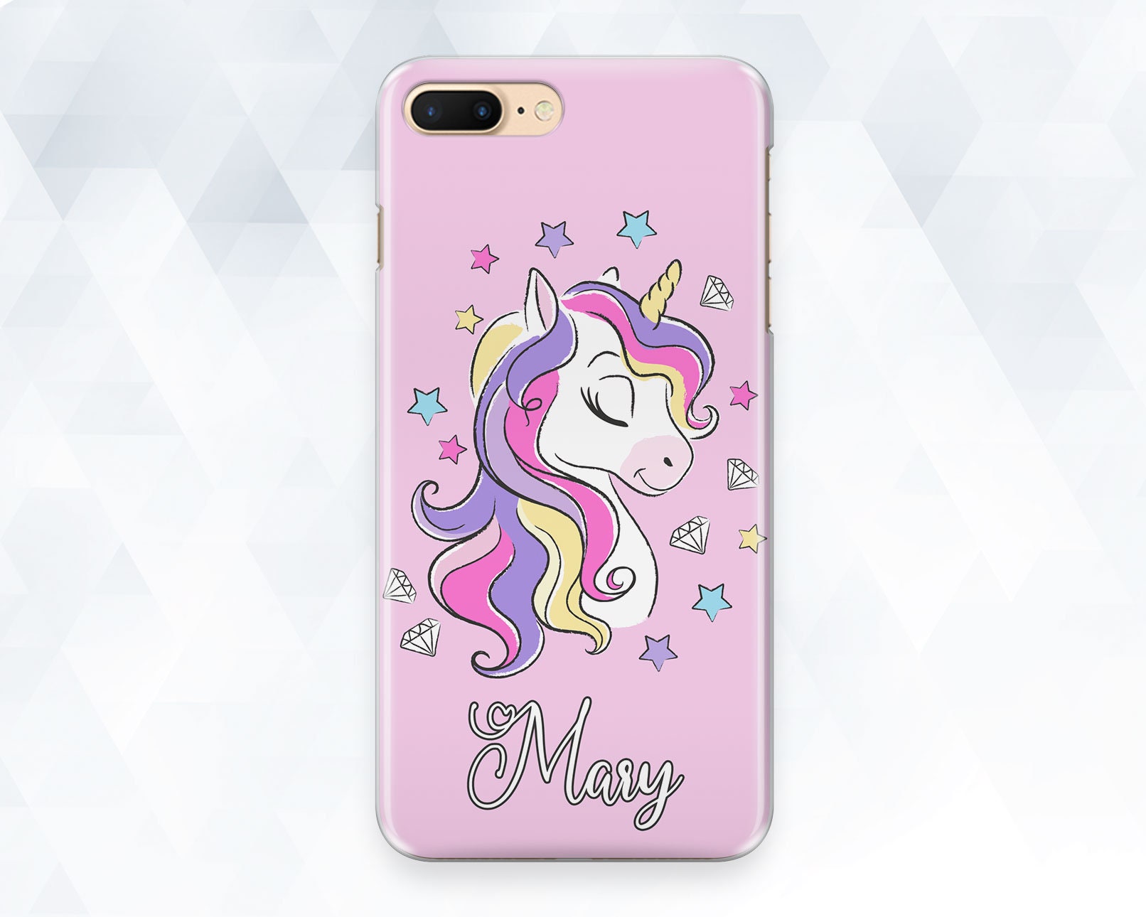 Cover Case IPHONE 6 - 6S a forma di UNICORNO in gomma silicone colore a scelta