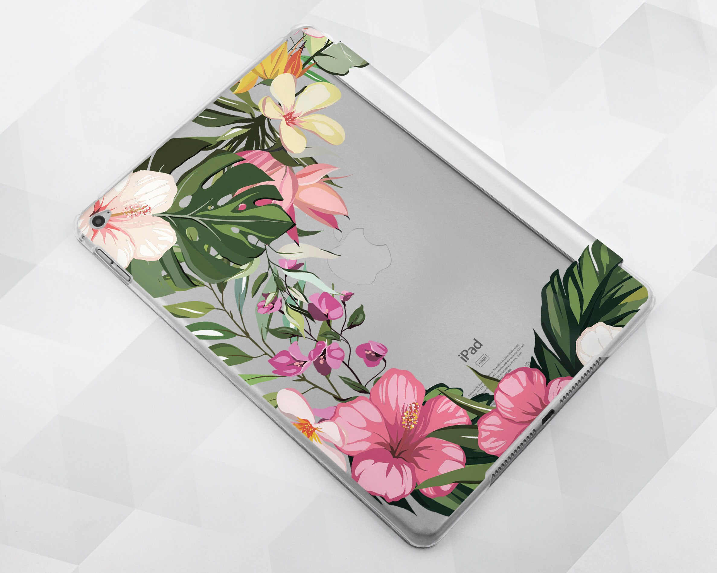 Personalized iPad Case 6th Gen Girl Tropical iPad 9.7 2018